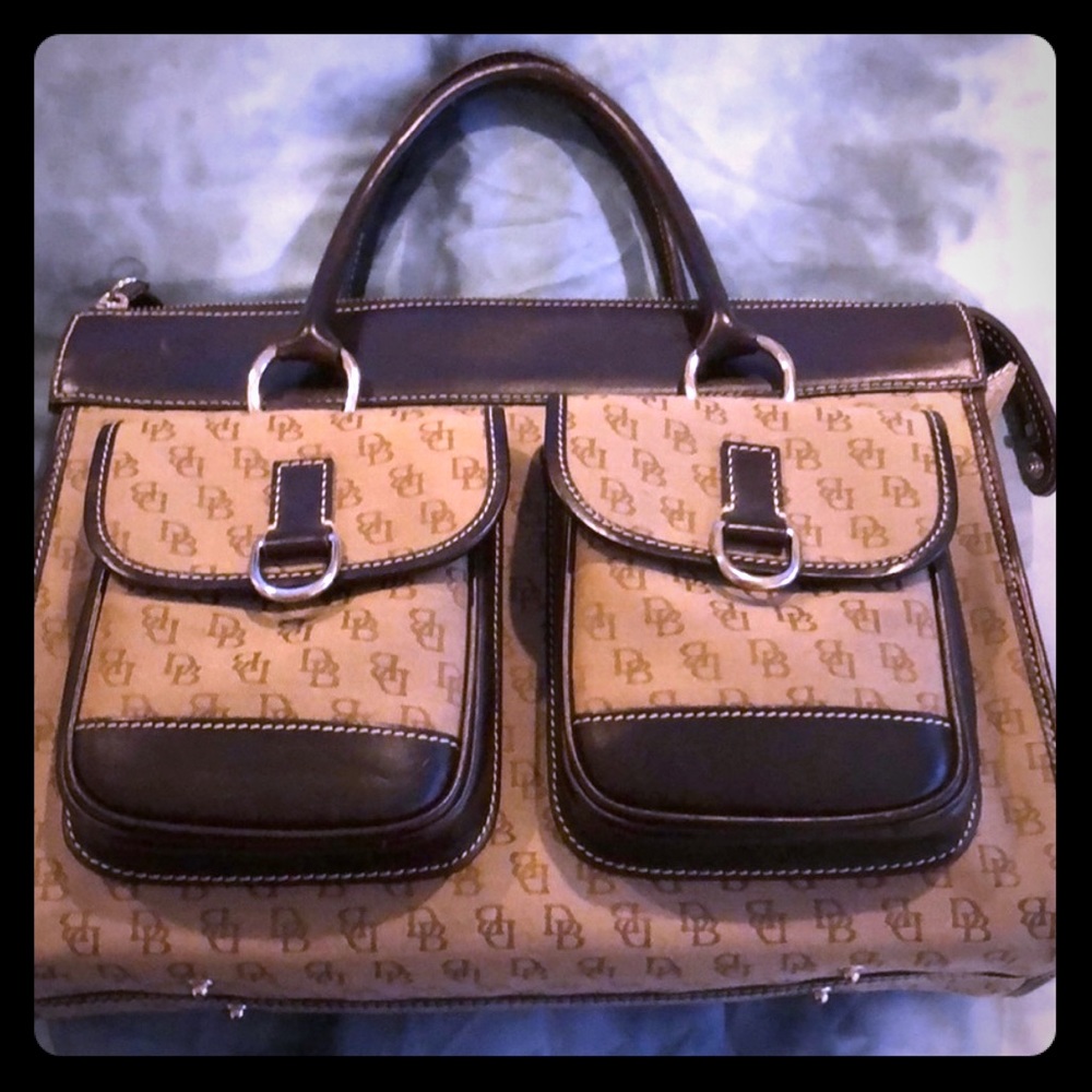 Dooney and Burke Double Pocket Tote